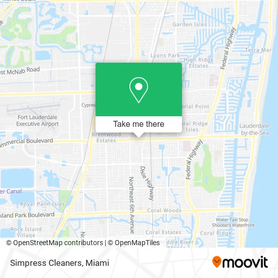 Simpress Cleaners map
