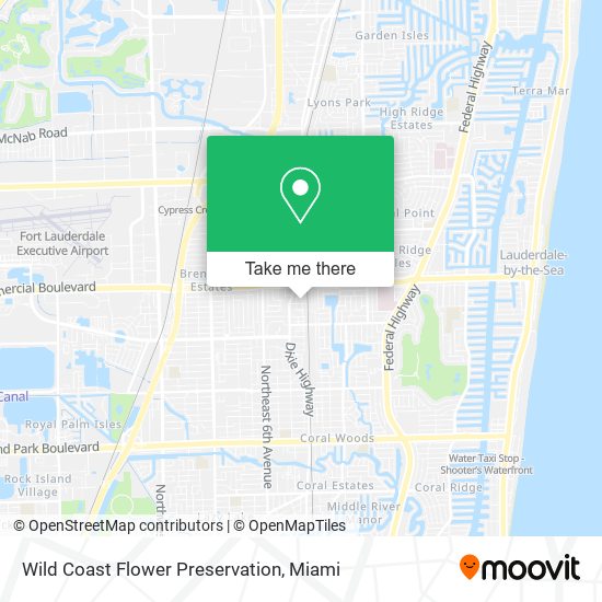 Wild Coast Flower Preservation map