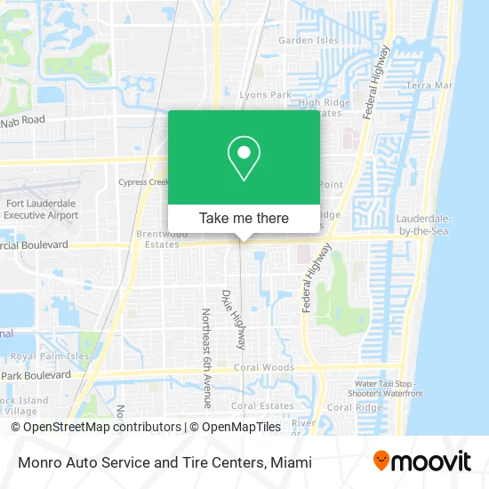 Mapa de Monro Auto Service and Tire Centers