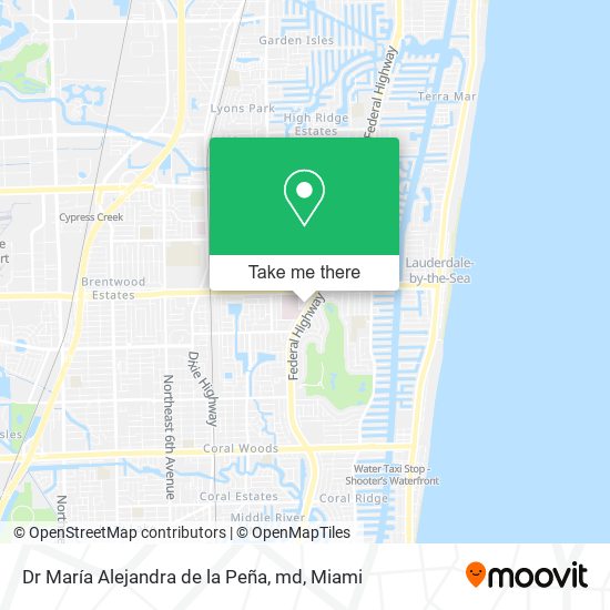 Dr María Alejandra de la Peña, md map