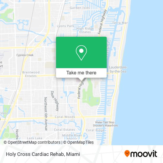 Holy Cross Cardiac Rehab map