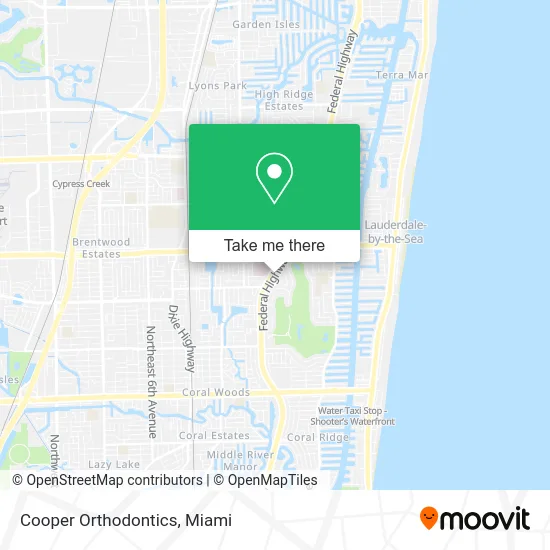 Cooper Orthodontics map