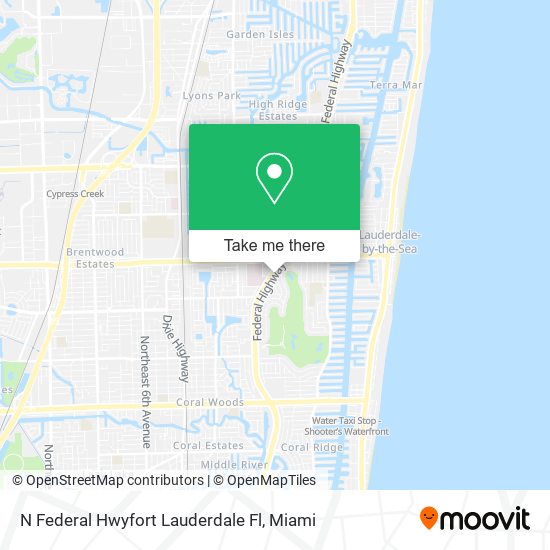 Mapa de N Federal Hwyfort Lauderdale Fl