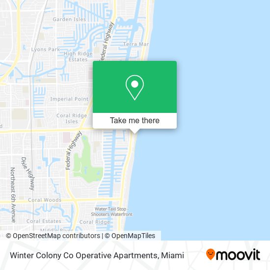 Winter Colony Co Operative Apartments map