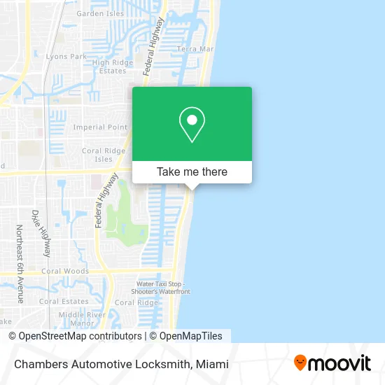 Chambers Automotive Locksmith map