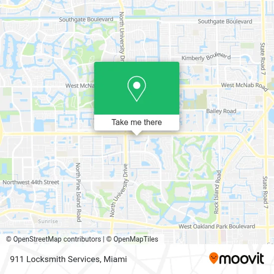 911 Locksmith Services map
