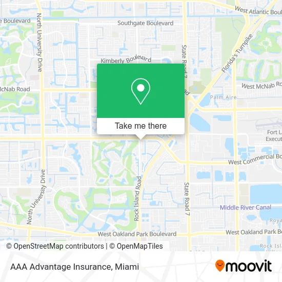 AAA Advantage Insurance map