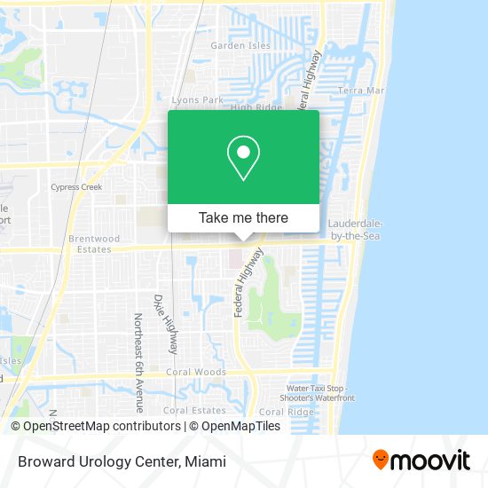 Broward Urology Center map