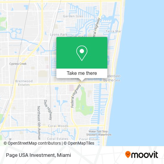 Page USA Investment map