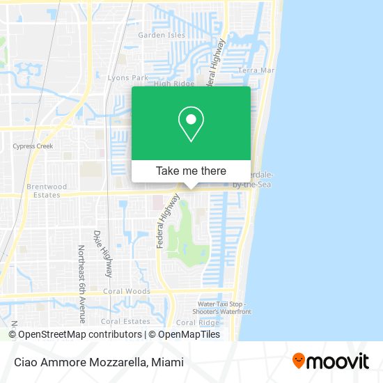 Ciao Ammore Mozzarella map