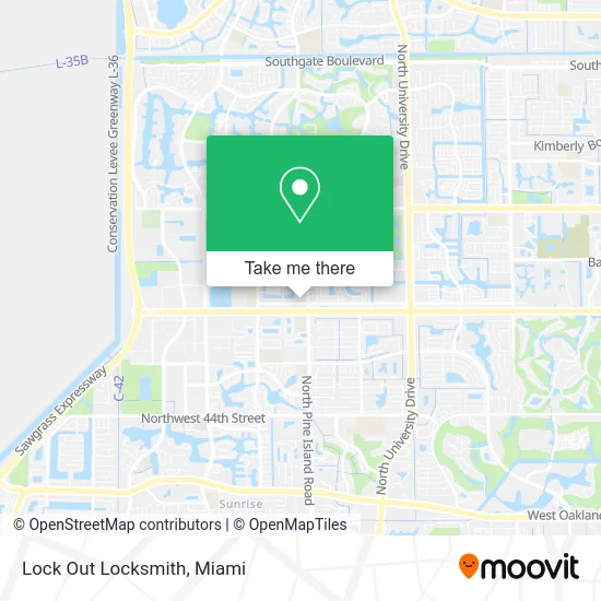 Lock Out Locksmith map