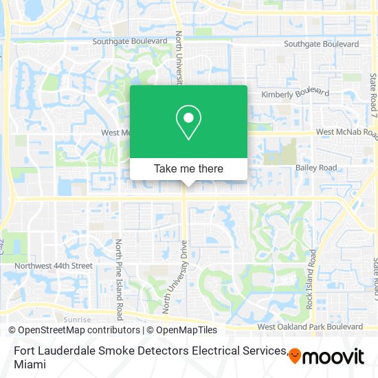 Fort Lauderdale Smoke Detectors Electrical Services map