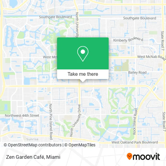 Zen Garden Café map