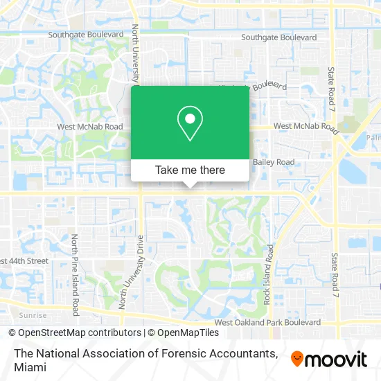 The National Association of Forensic Accountants map