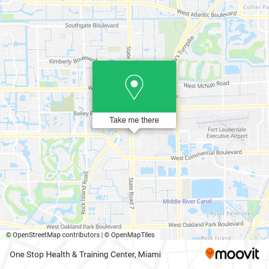 One Stop Health & Training Center map