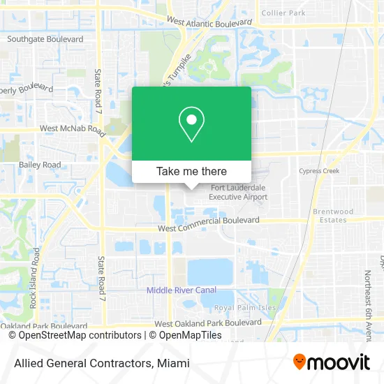 Allied General Contractors map