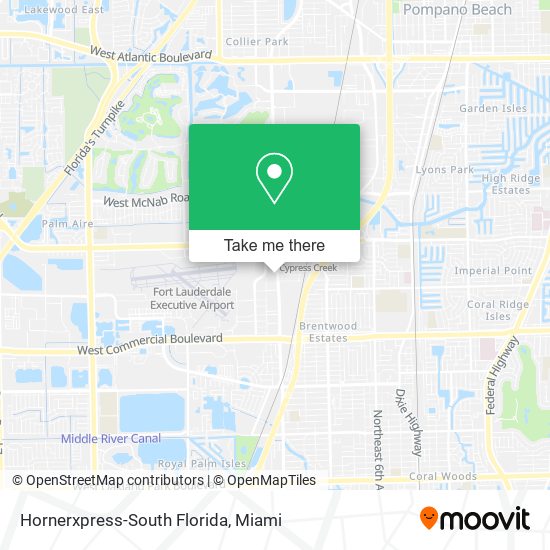 Hornerxpress-South Florida map
