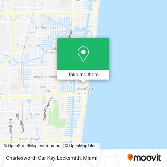 Charlesworth Car Key Locksmith map