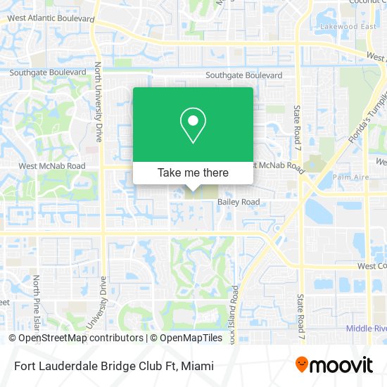 Mapa de Fort Lauderdale Bridge Club Ft