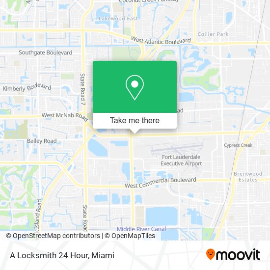 A Locksmith 24 Hour map