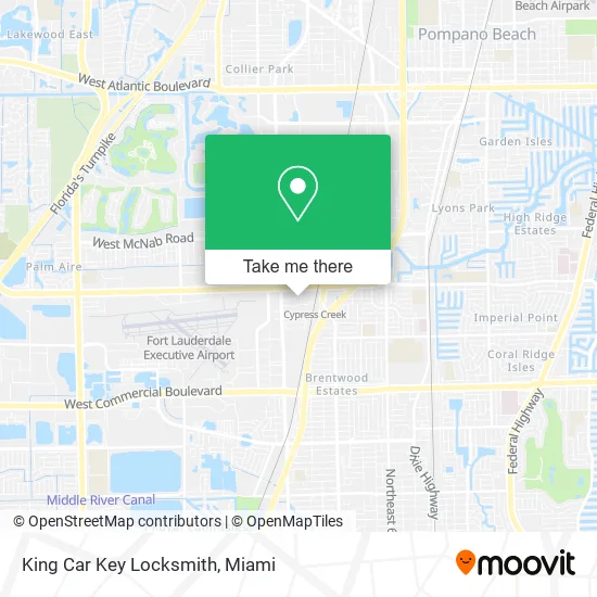 King Car Key Locksmith map