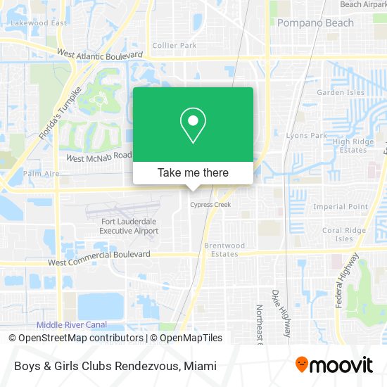 Boys & Girls Clubs Rendezvous map
