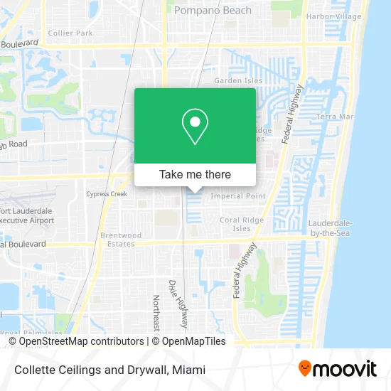 Collette Ceilings and Drywall map