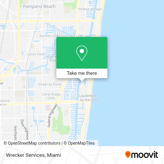 Wrecker Services map