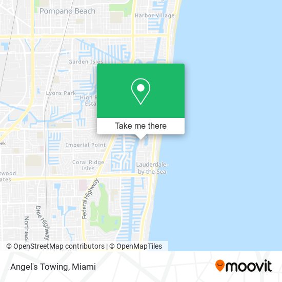 Angel's Towing map