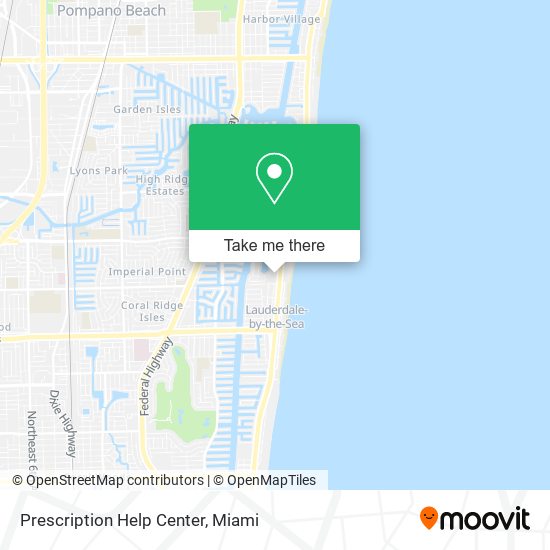 Prescription Help Center map