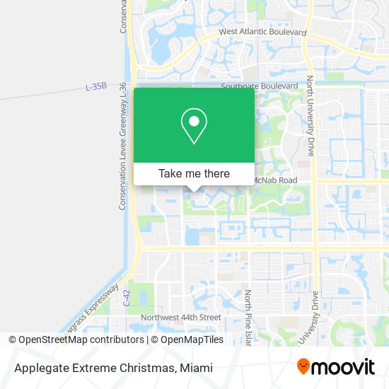 Applegate Extreme Christmas map