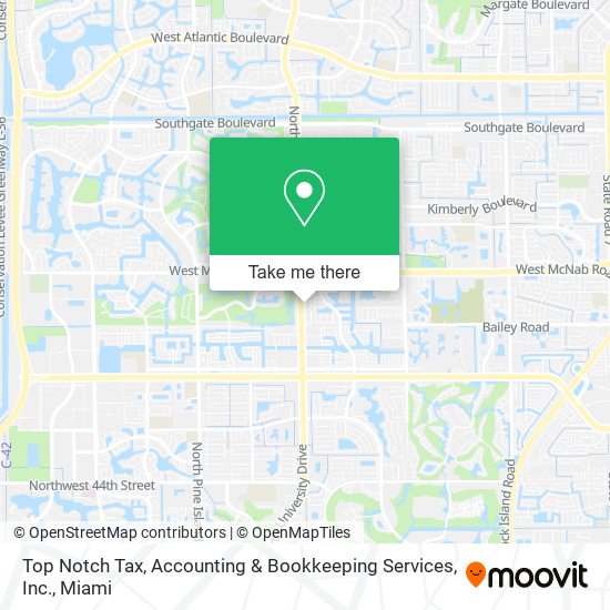 Top Notch Tax, Accounting & Bookkeeping Services, Inc. map