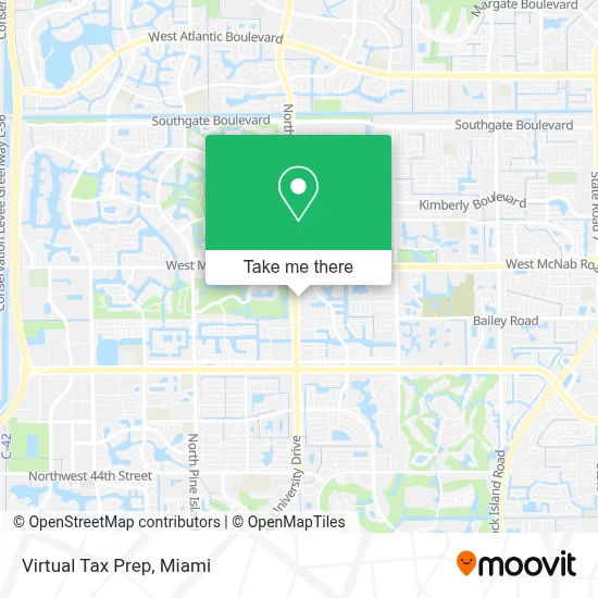 Virtual Tax Prep map