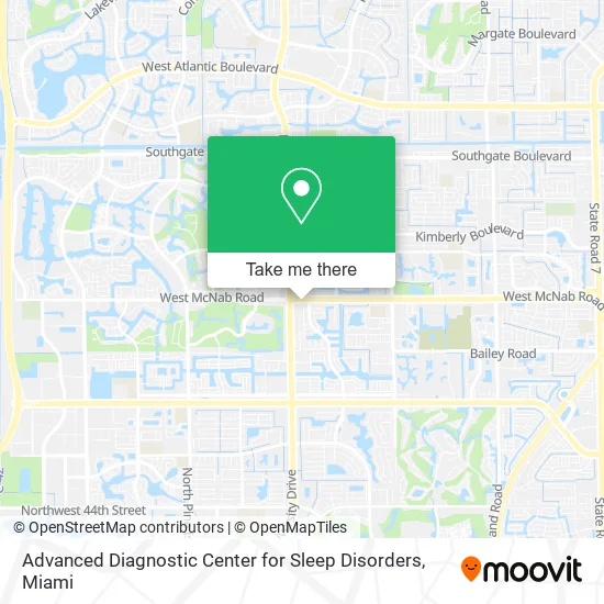 Mapa de Advanced Diagnostic Center for Sleep Disorders