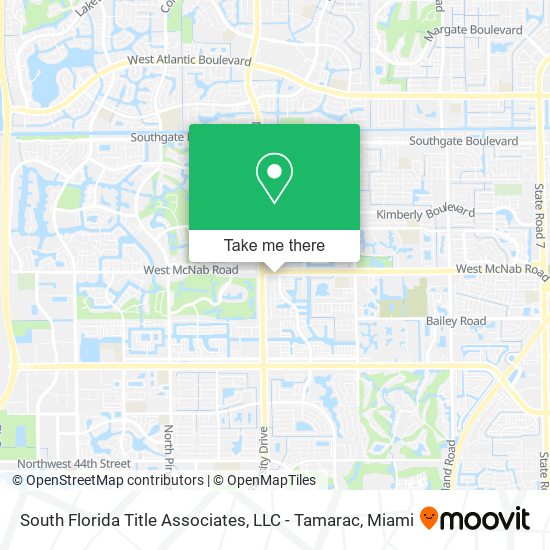 South Florida Title Associates, LLC - Tamarac map