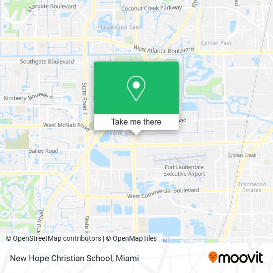 New Hope Christian School map