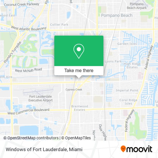 Windows of Fort Lauderdale map