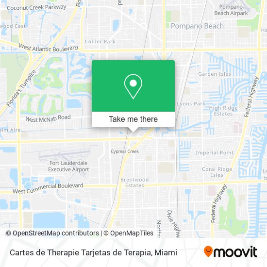 Cartes de Therapie Tarjetas de Terapia map