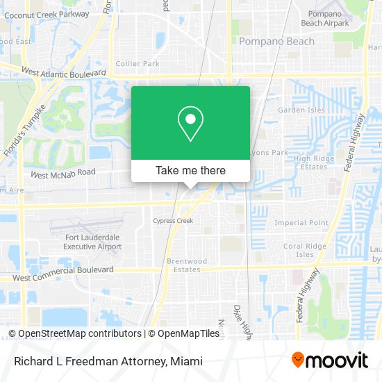 Richard L Freedman Attorney map