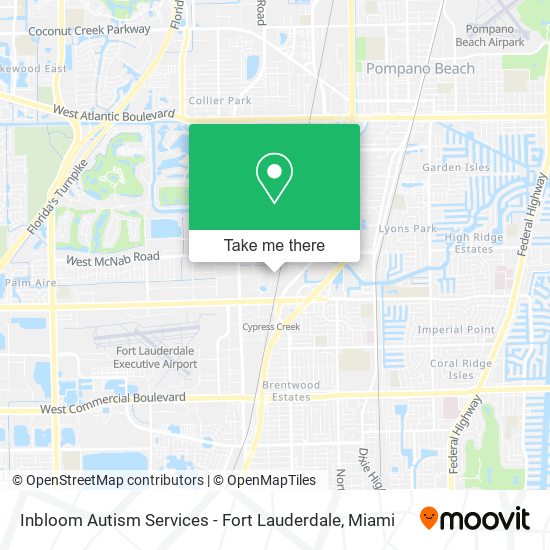 Mapa de Inbloom Autism Services - Fort Lauderdale