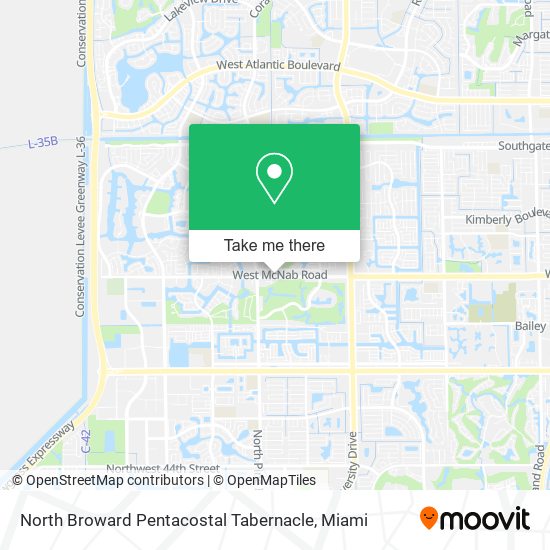 Mapa de North Broward Pentacostal Tabernacle