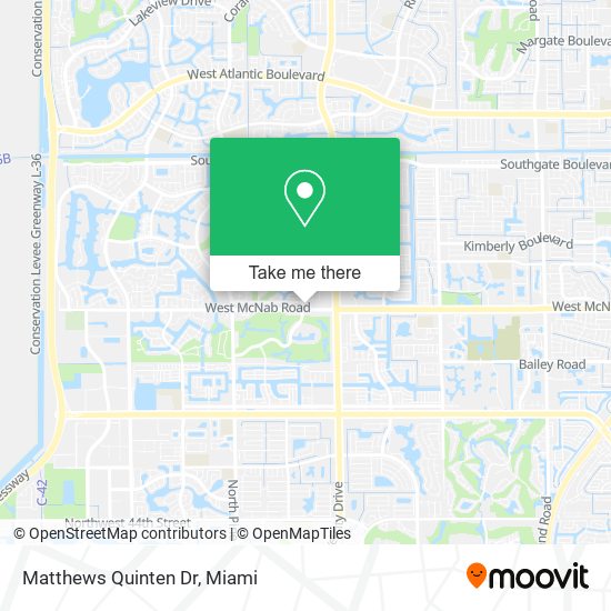Mapa de Matthews Quinten Dr