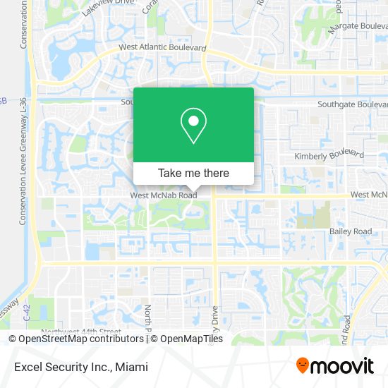 Mapa de Excel Security Inc.