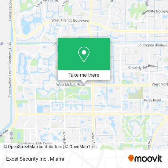 Excel Security Inc. map