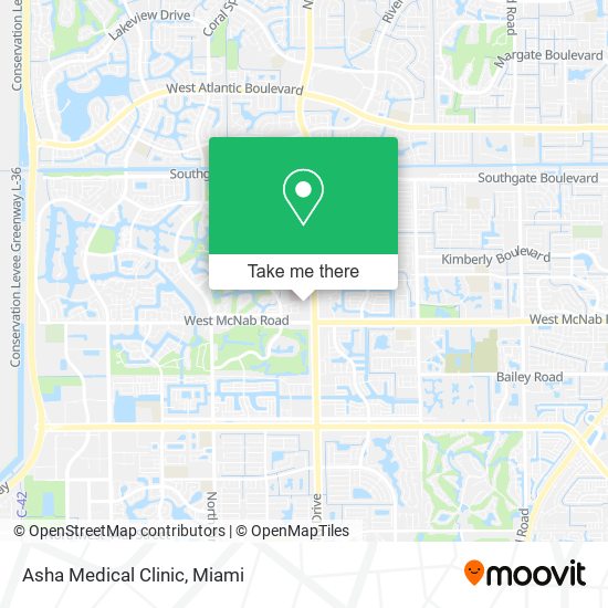 Mapa de Asha Medical Clinic