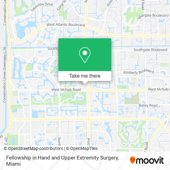 Mapa de Fellowship in Hand and Upper Extremity Surgery