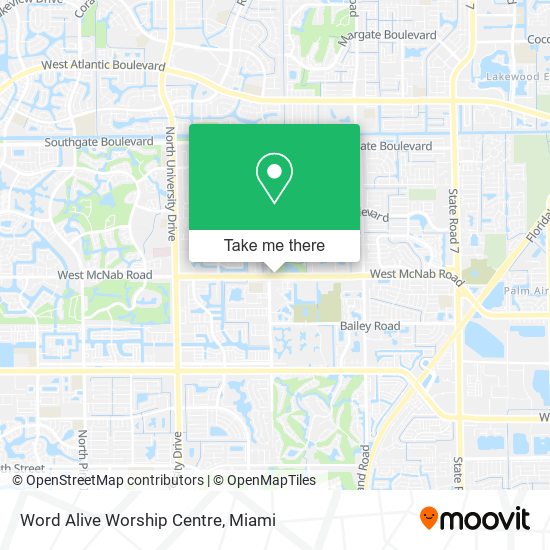 Mapa de Word Alive Worship Centre