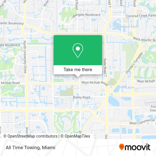 All Time Towing map