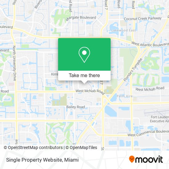 Mapa de Single Property Website
