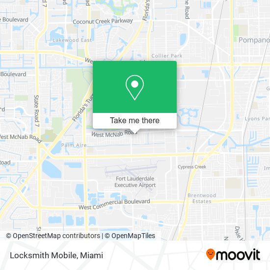 Mapa de Locksmith Mobile